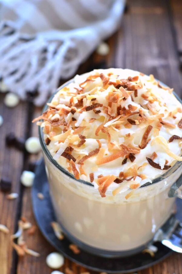 Coconut white chocolate mocha